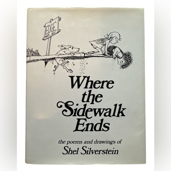 Where the Sidewalk Ends by Shel Silverstein - White Cover - Picture 1 of 4